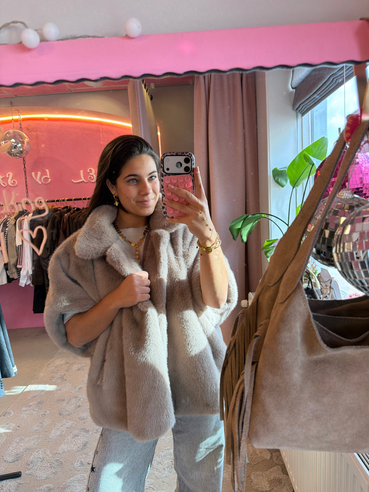 Fluffy Crush jacket - Beige
