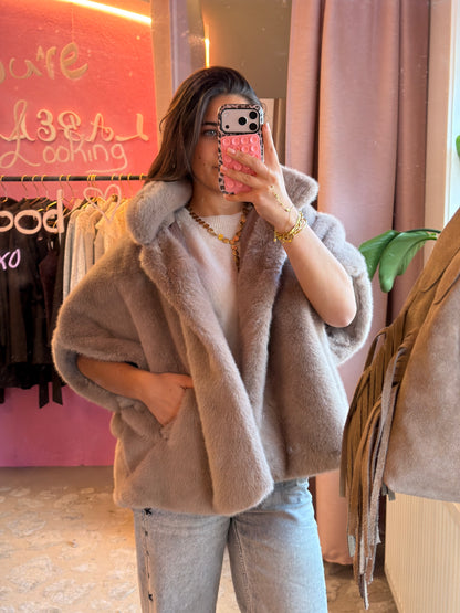 Fluffy Crush jacket - Beige