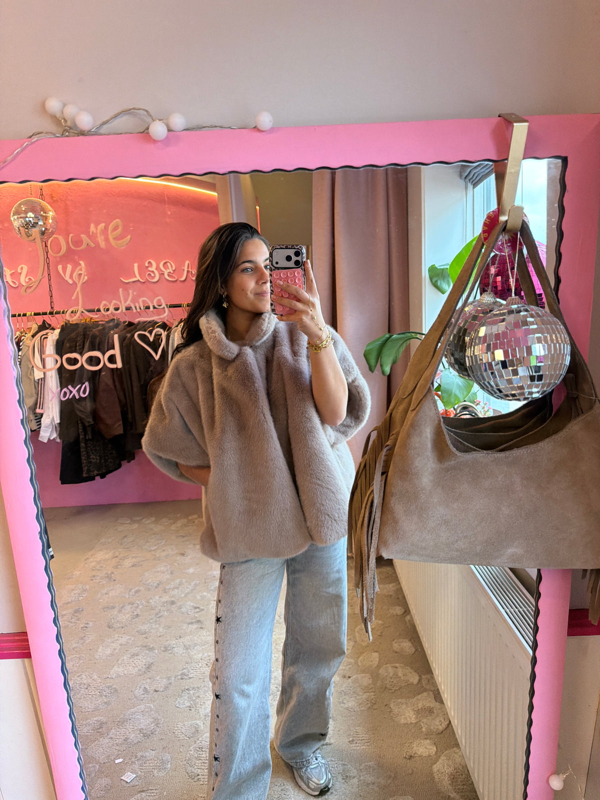 Fluffy Crush jacket - Beige