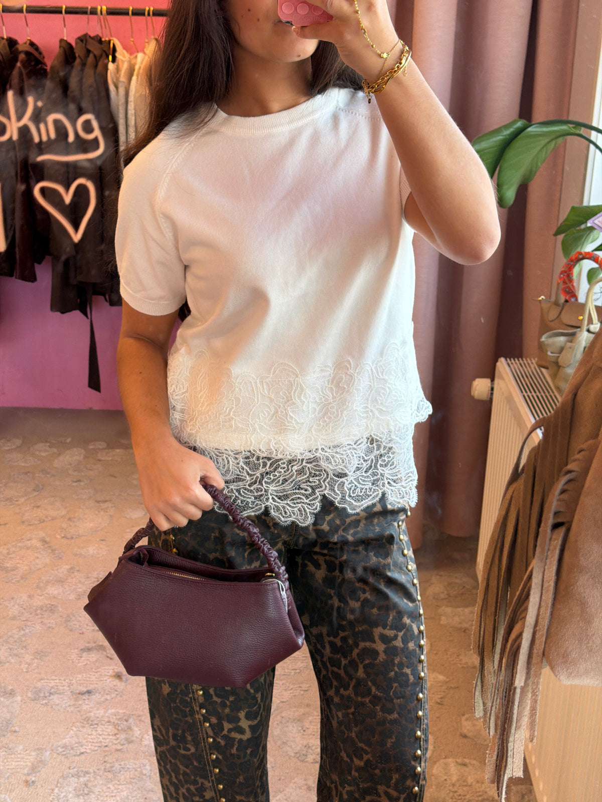 Lace Tee Zoe - Wit