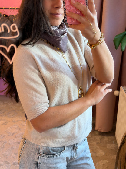 Soft Knit Tee - Beige
