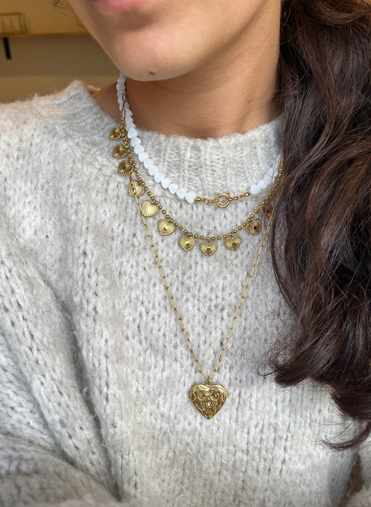 “Lovely” Volle Bedelketting Goud - Trendy