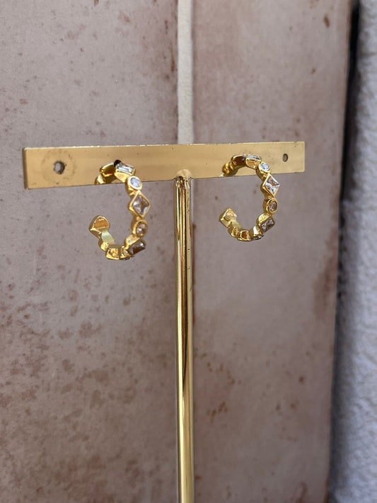 “Lumiêre” Light Hoops Cristal