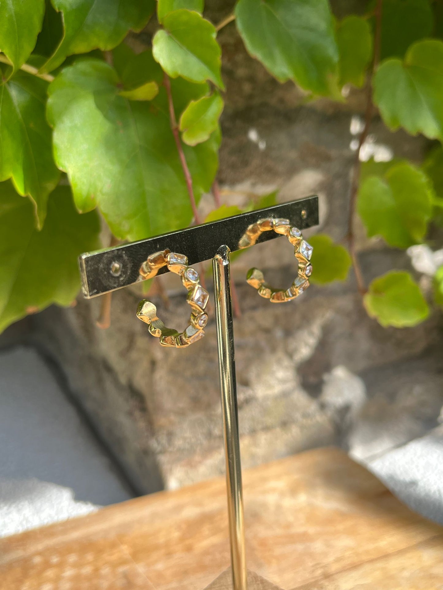 “Lumiêre” Light Hoops Cristal