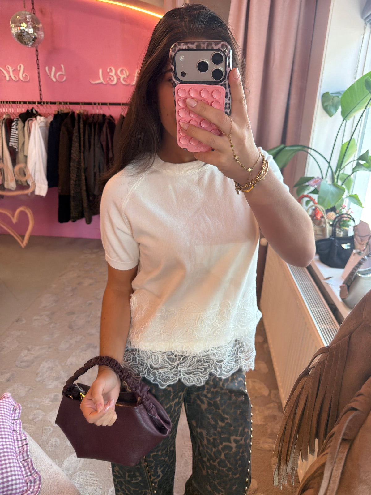 Lace Tee Zoe - Wit
