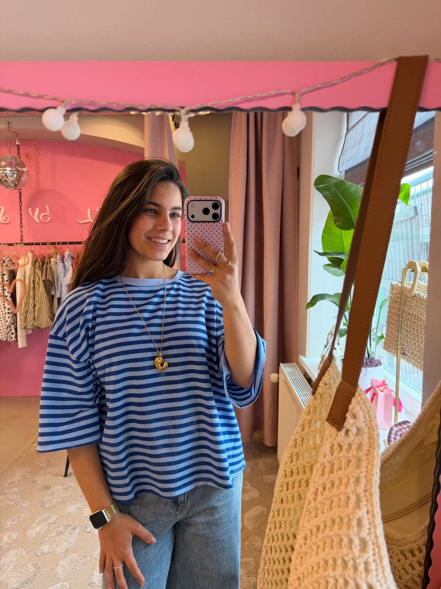 Striped tee - blauw