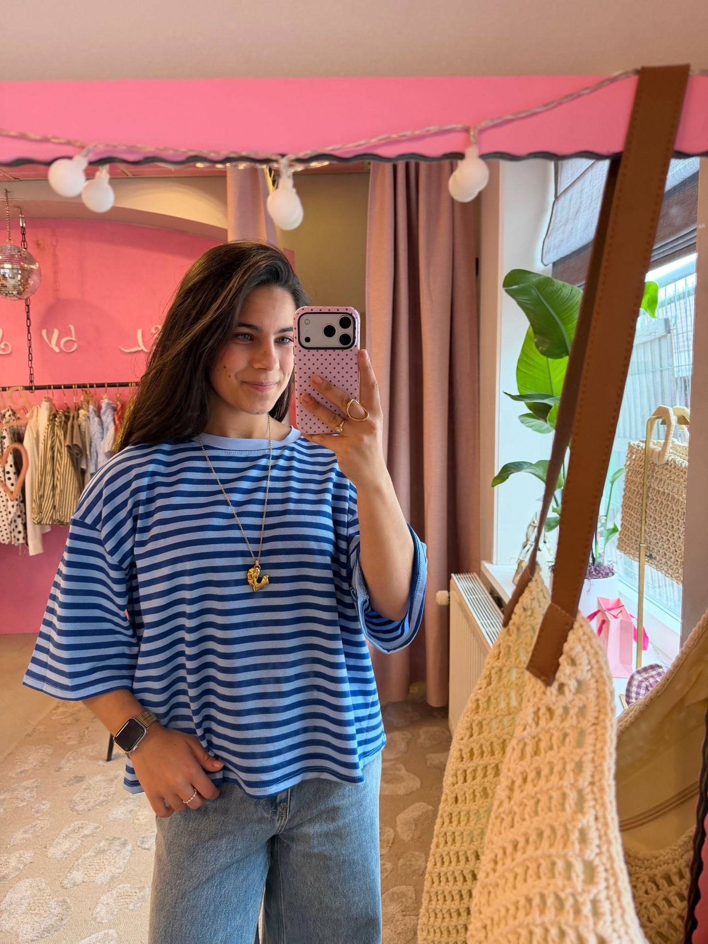 Striped tee - blauw