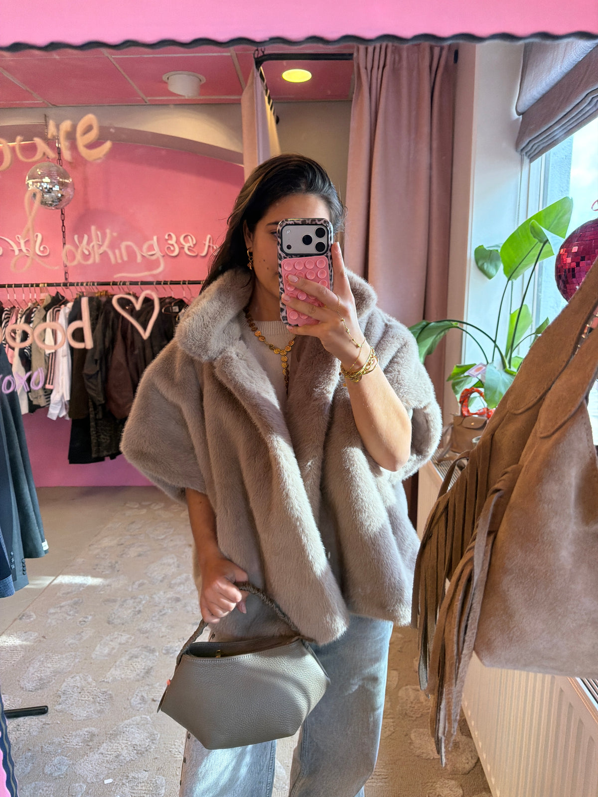 Fluffy Crush jacket - Beige