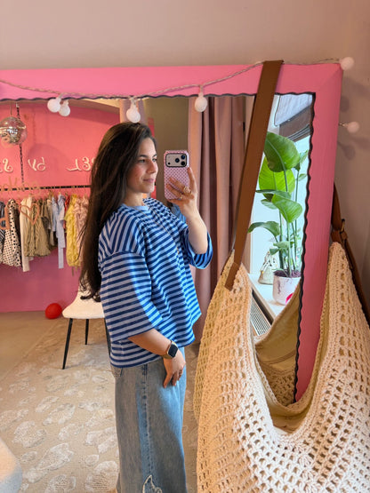 Striped tee - blauw