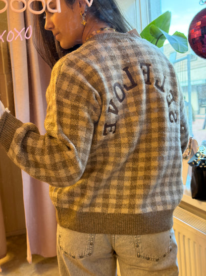 Sweater Liv - Lichte ruiten