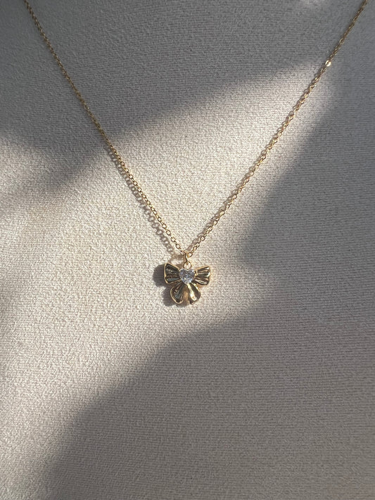 “Shiny Bow” Strikjes Ketting